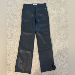 zara leather jeans